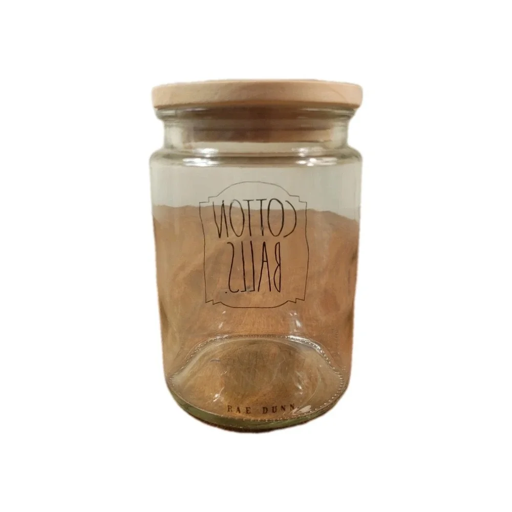 Rae Dunn Cotton Ball Jar With Lid